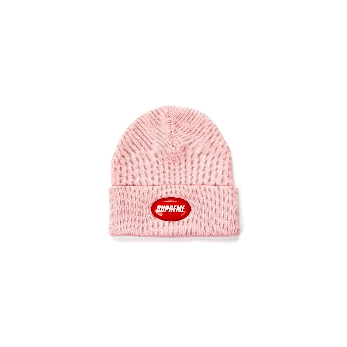 Supreme Pink Button Beanie, Accessories- dollarflexclub