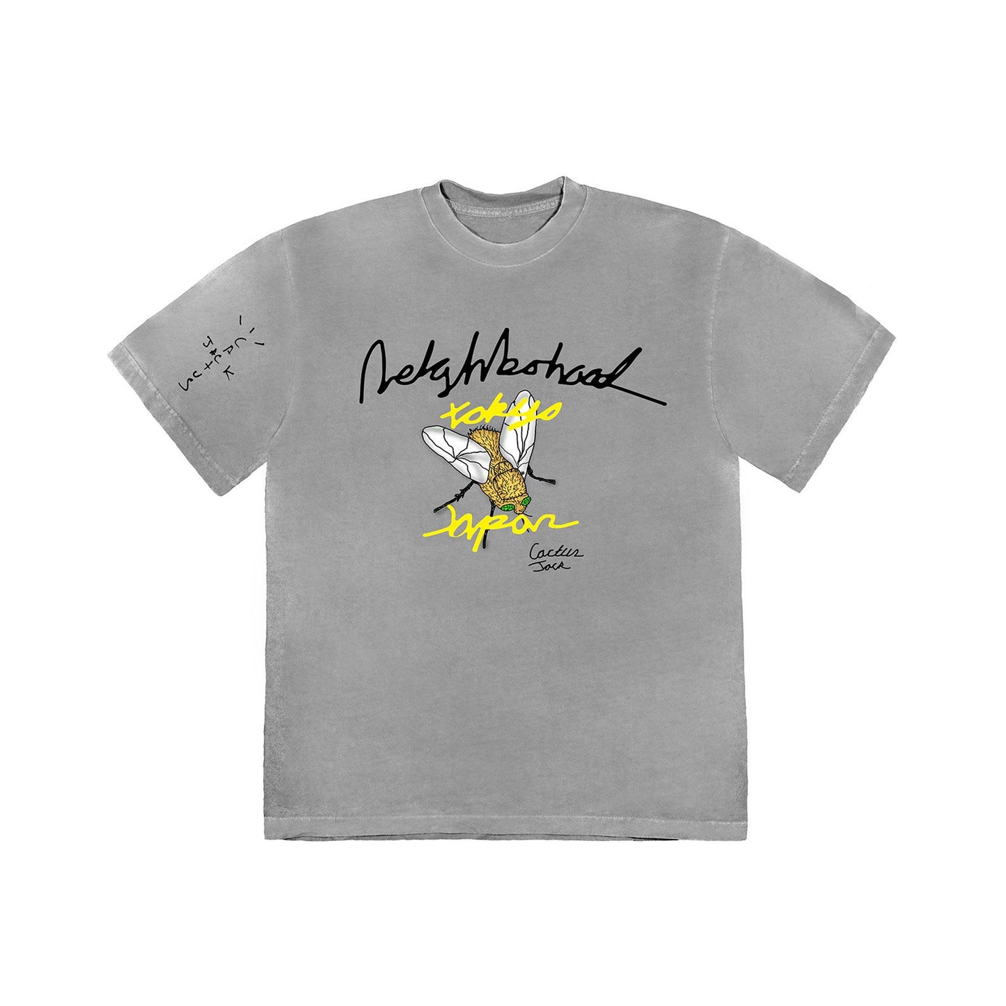 Travis Scott Cactus Jack x Neighborhood Carousel T-shirt Grey, Clothing- re:store-melbourne-Travis Scott