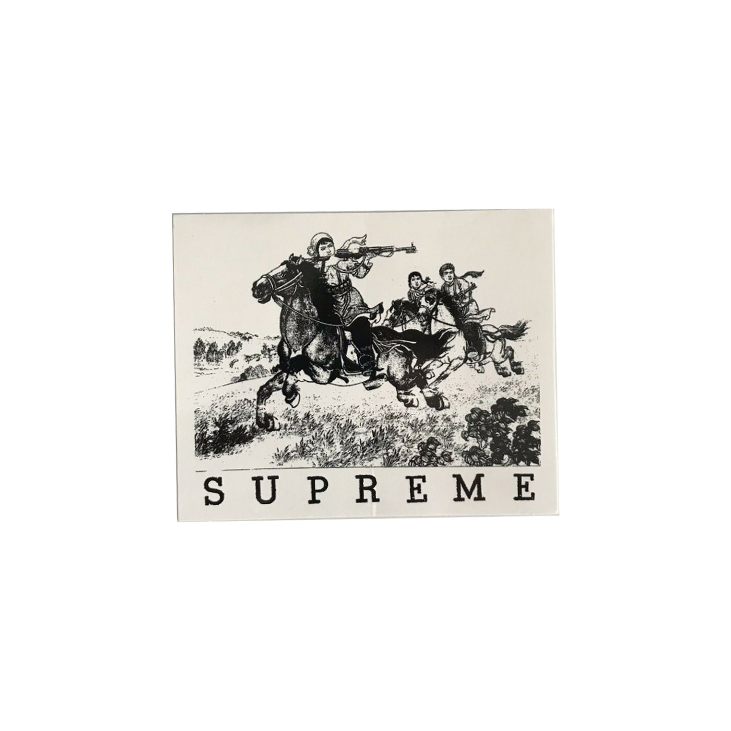 Riders Sticker White, Sticker- dollarflexclub
