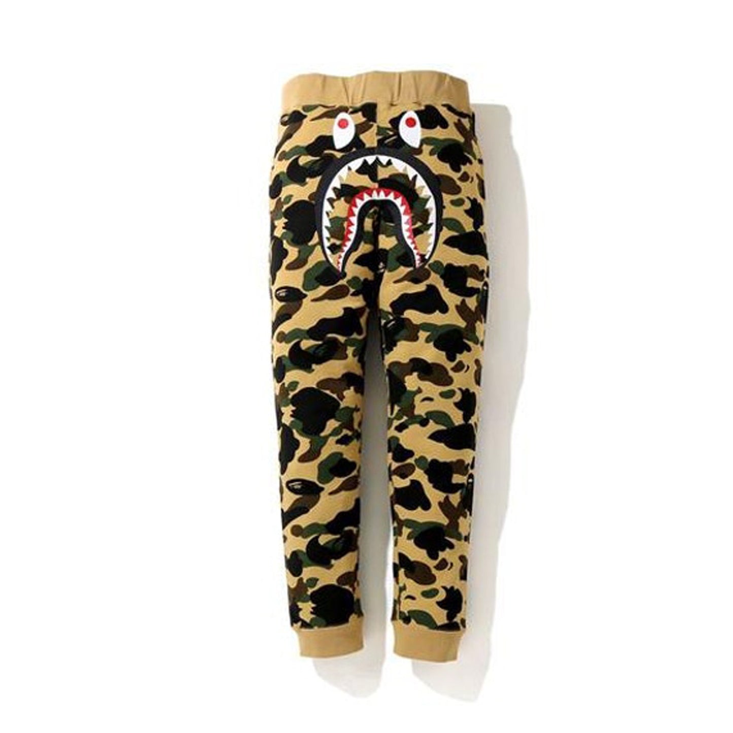 BAPE 1St Camo Shark Slim Sweatpants Yellow/Black, Clothing- re:store-melbourne-Bape
