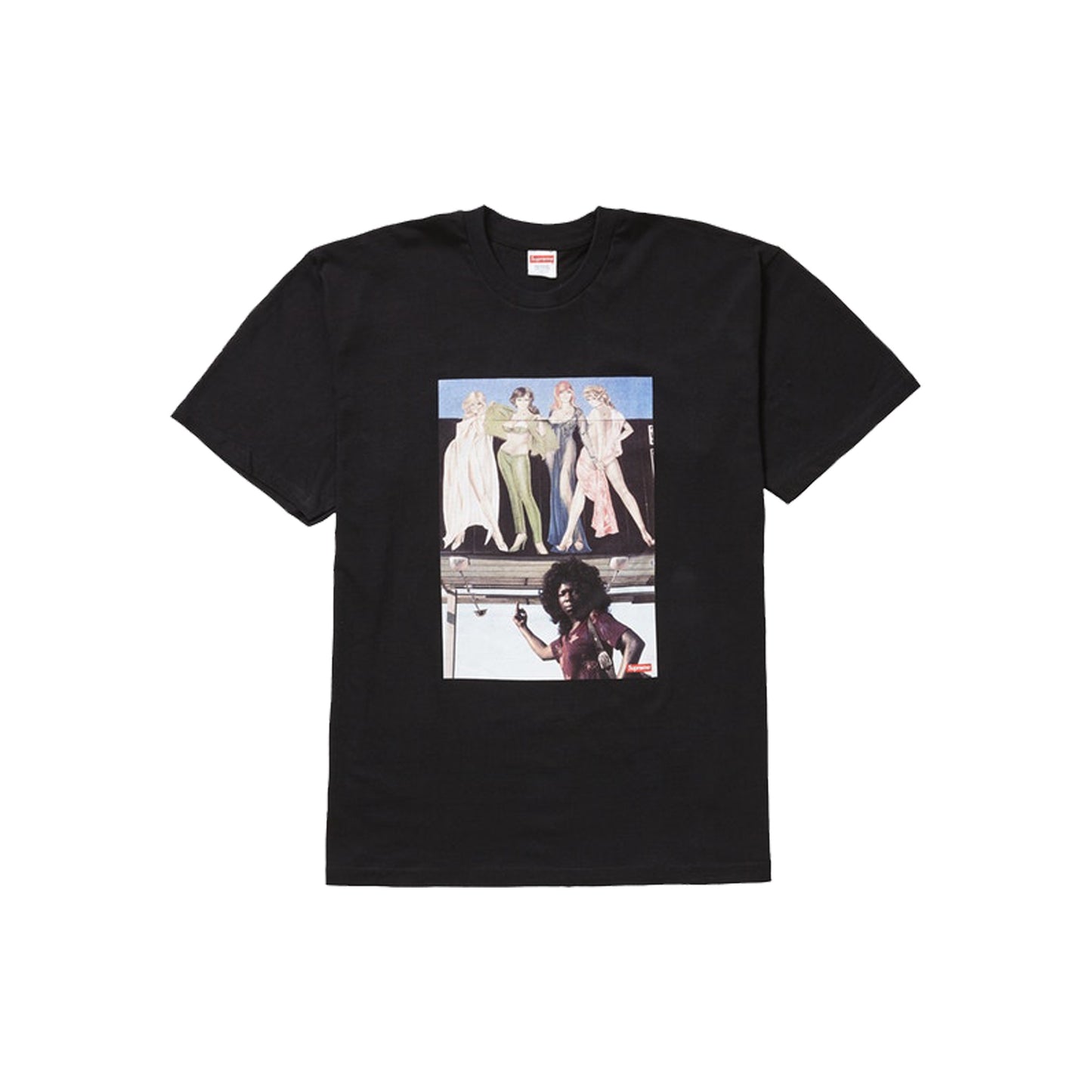 Supreme American Picture Tee -Black, Clothing- dollarflexclub