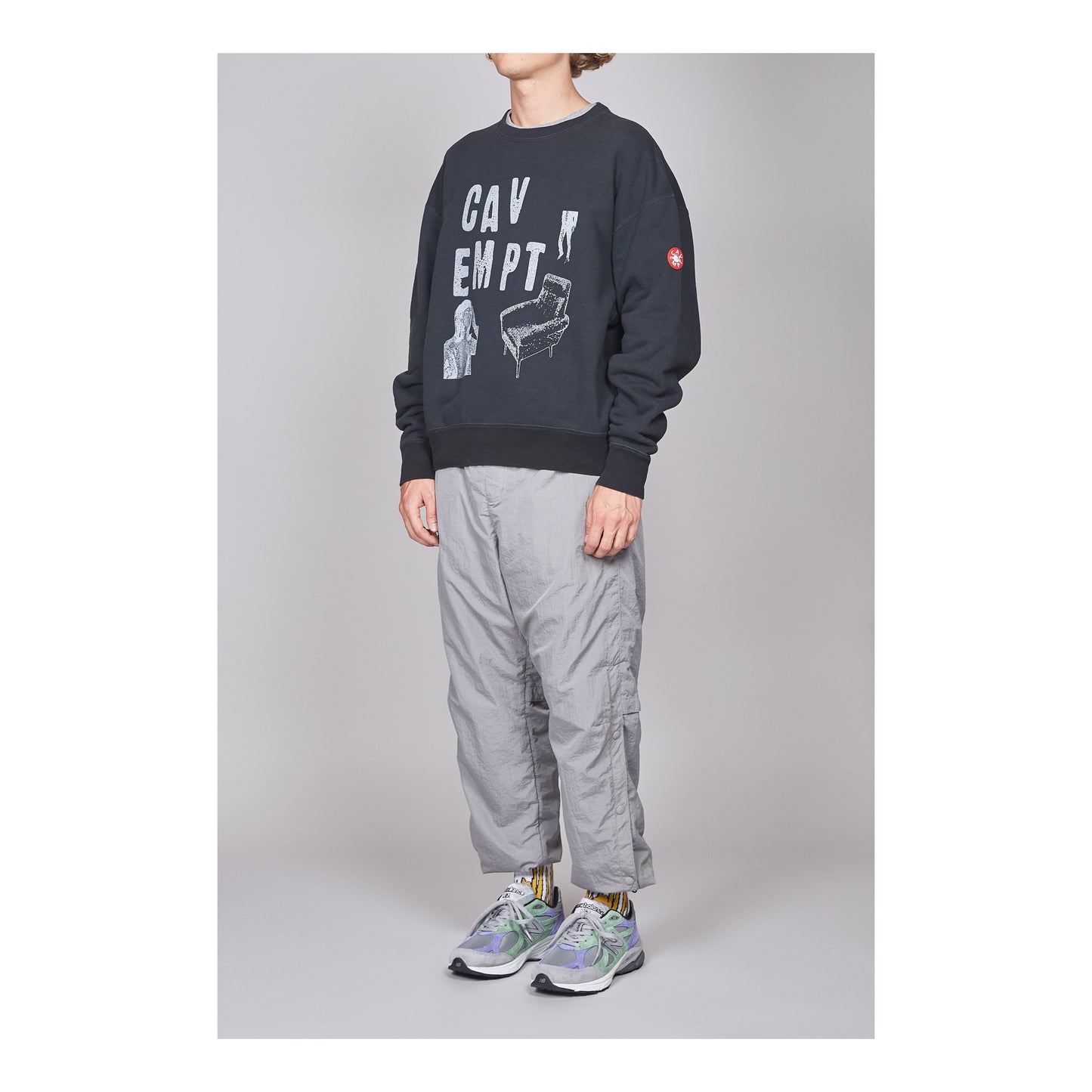 CAV EMPT - OVERDYE CHAIR CREW NECK, Clothing- re:store-melbourne-CAV EMPT