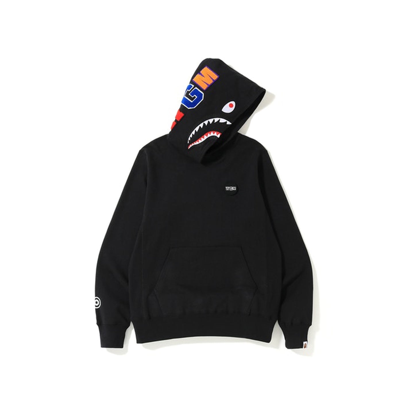 BAPE Shark Emblem Pullover Hoodie Black, Clothing- re:store-melbourne-Bape