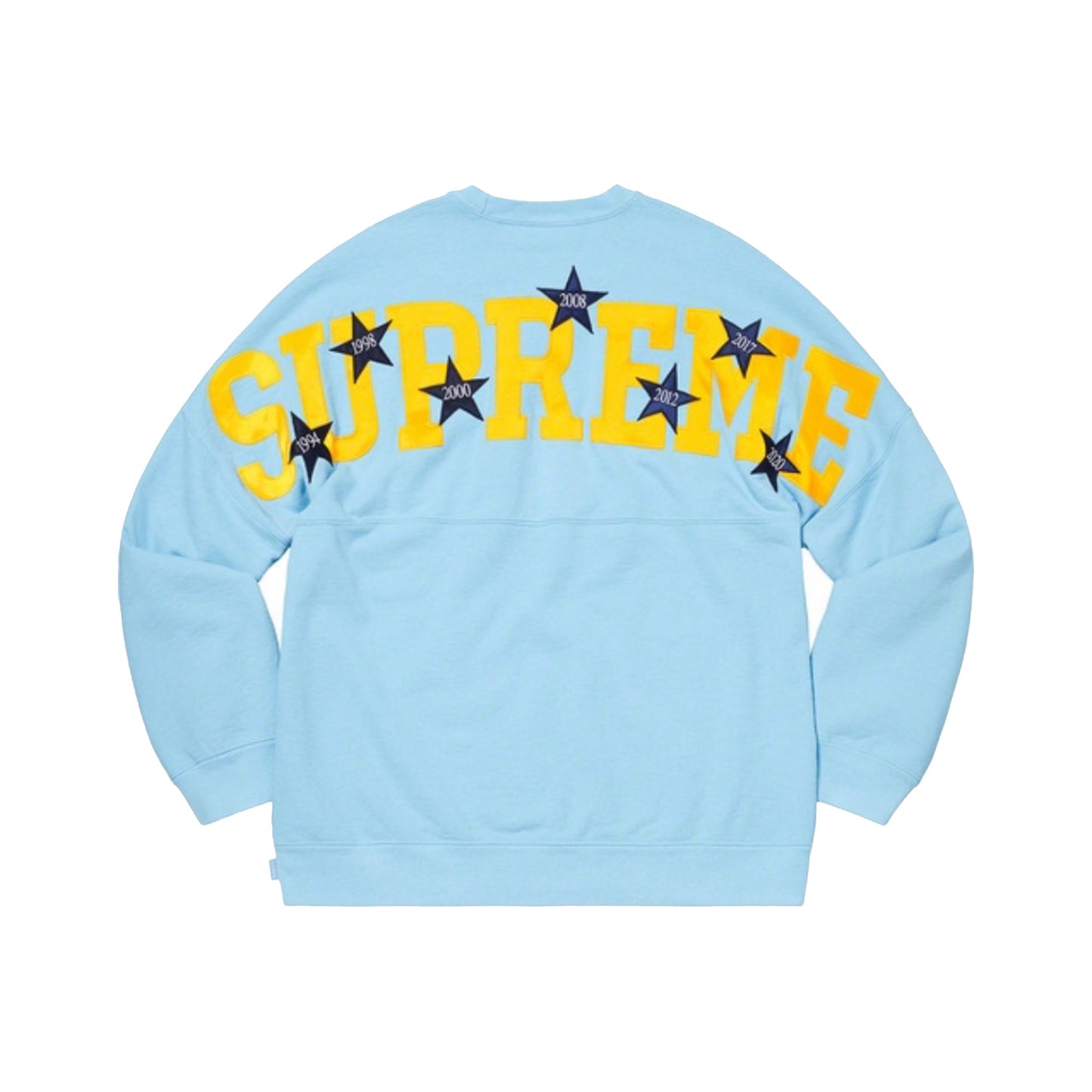 Supreme Stars Crewneck Light Blue, Clothing- re:store-melbourne-Supreme
