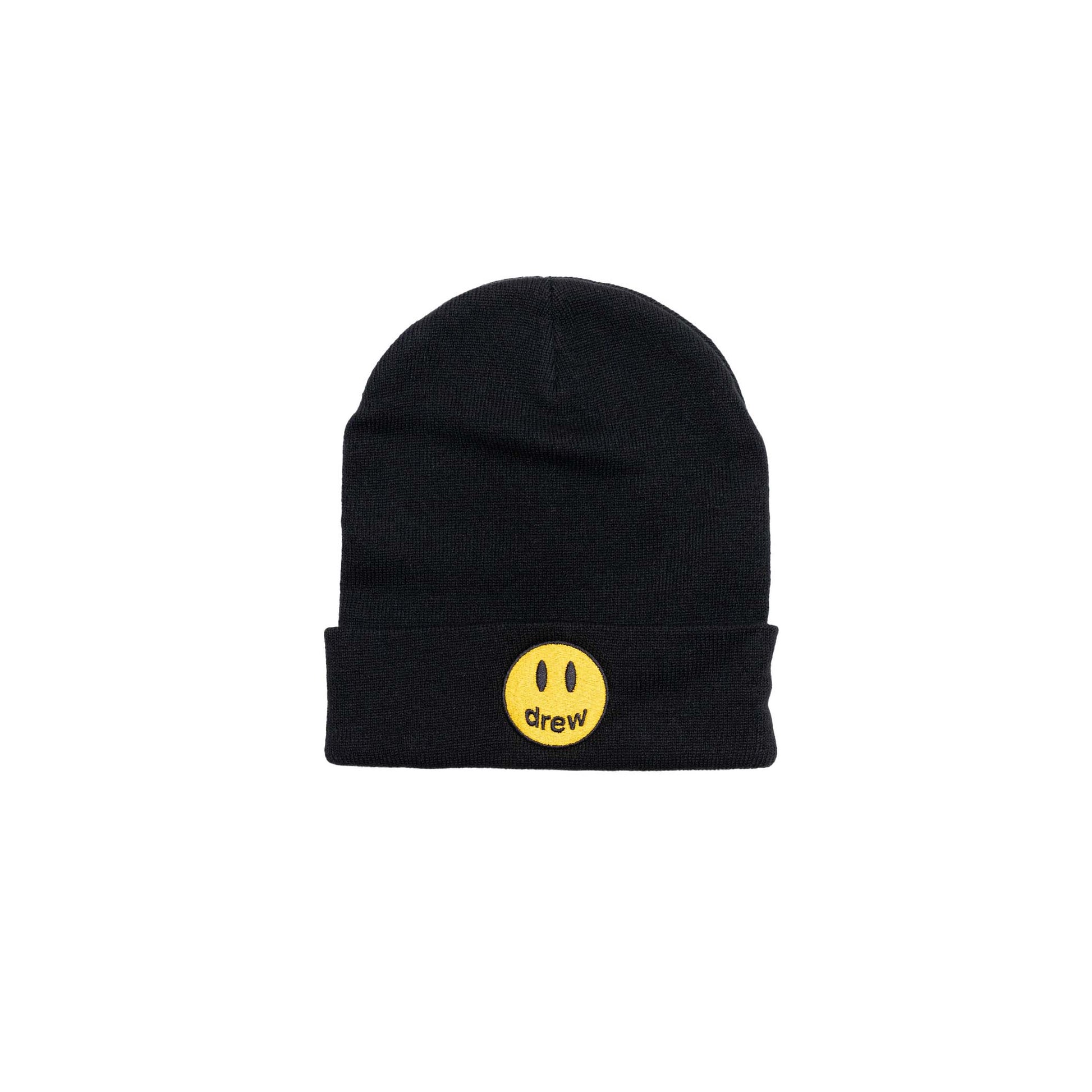 Justin Bieber x Drew House Mascot Rib Beanie - Black, Accessories- re:store-melbourne-Drew House