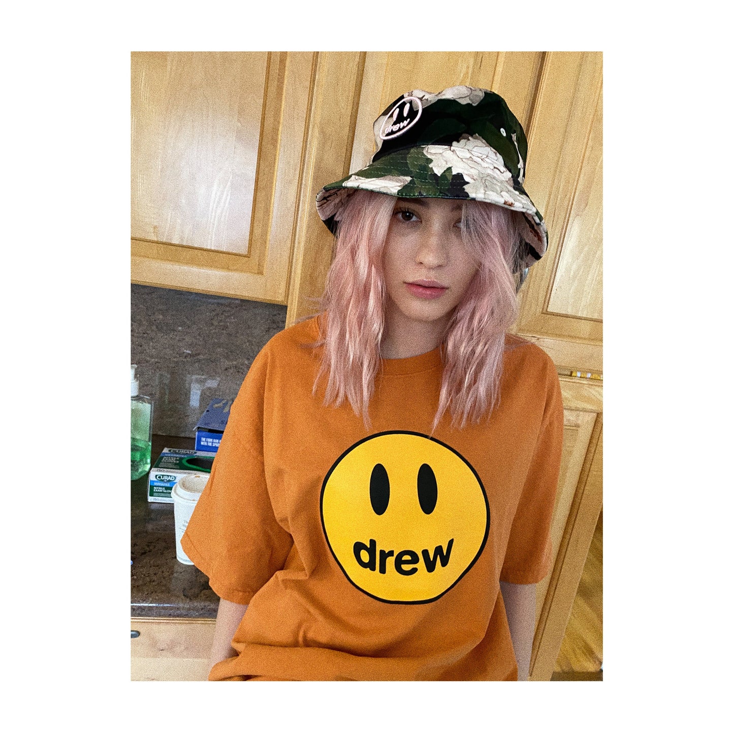 Justin Bieber x Drew House Mascot SS Tee - Burnt Orange, Clothing- re:store-melbourne-Drew House