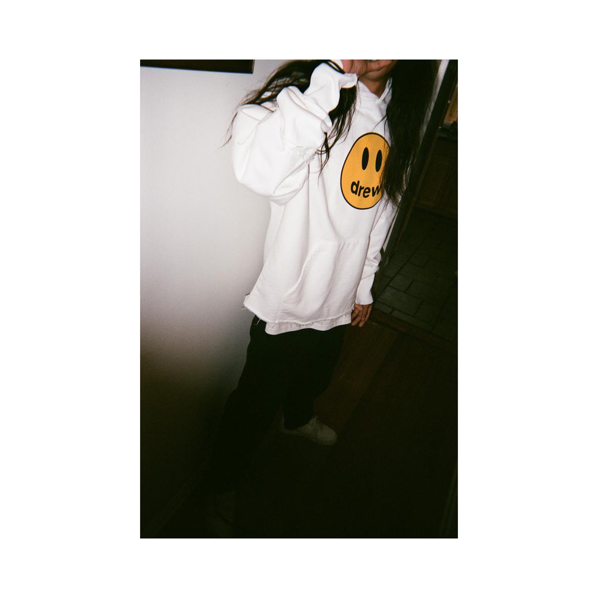 Justin Bieber x Drew House Mascot Deconstructed Hoodie Off White, Clothing- re:store-melbourne-Drew House