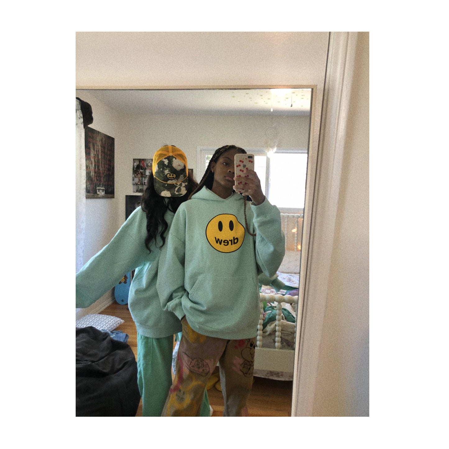 Justin Bieber x Drew House Mascot Hoodie - Mint, Clothing- re:store-melbourne-Drew House