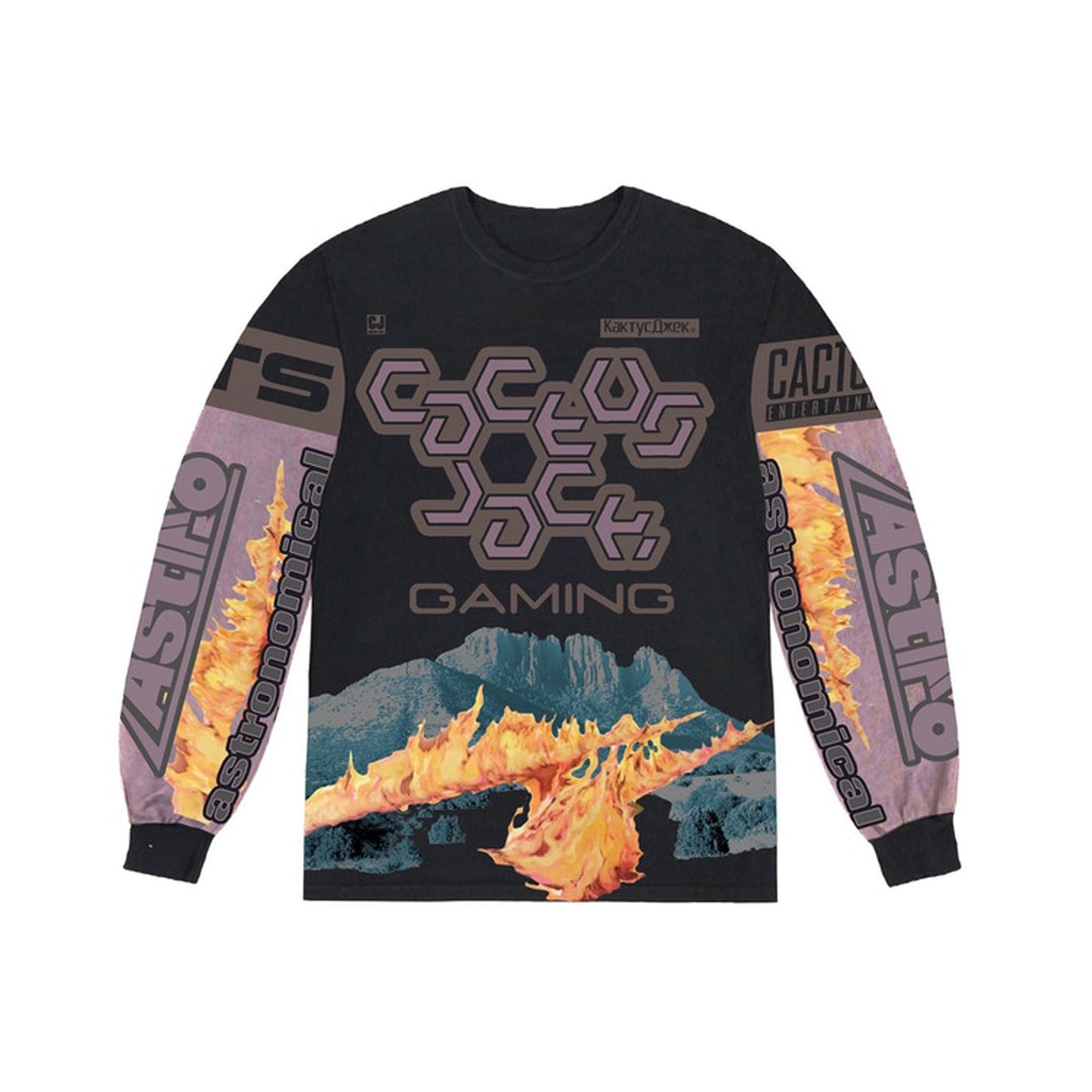 Travis Scott The Scotts Cj Gaming I L/S Jersey Black/Multi, Clothing- re:store-melbourne-Travis Scott