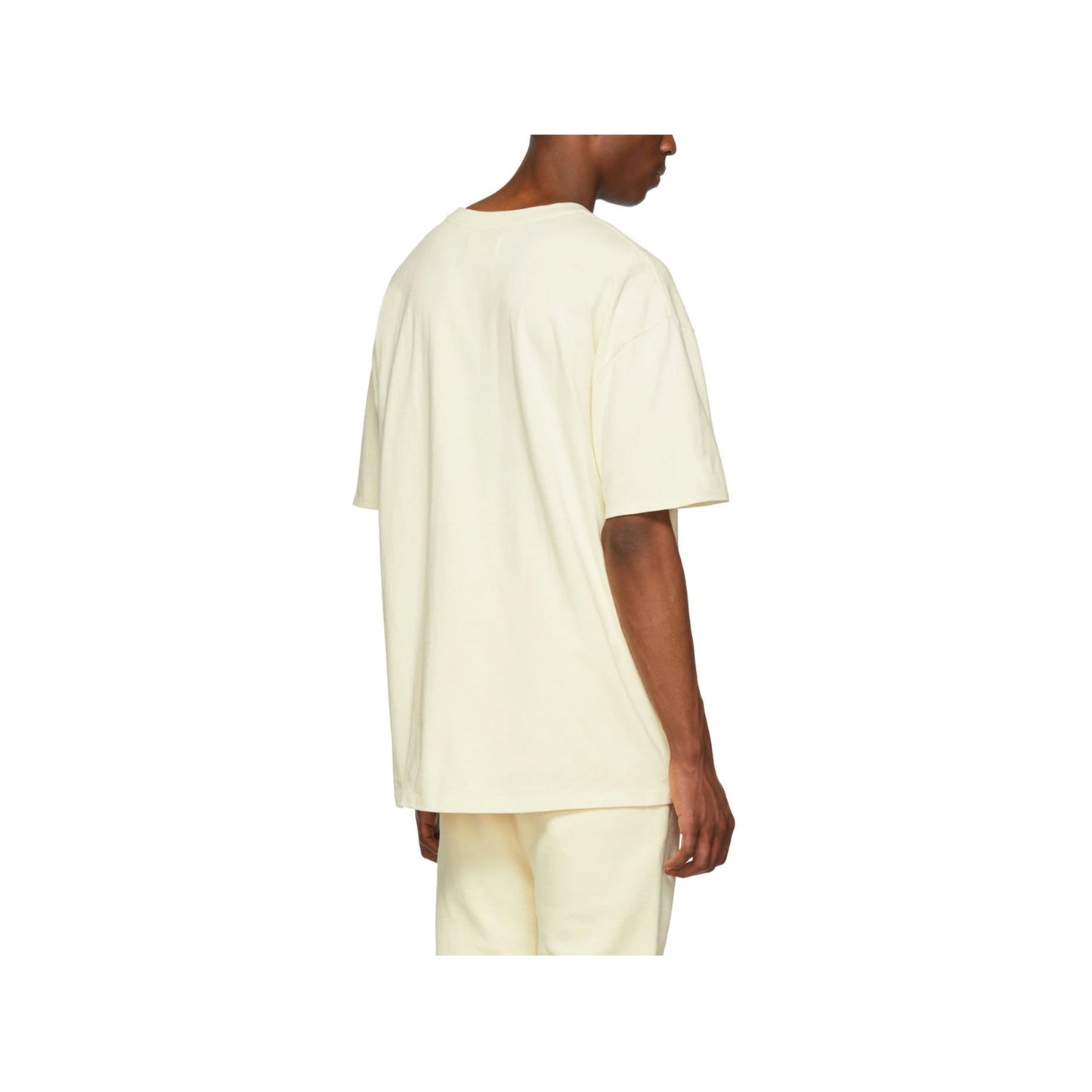 Fear of God Essentials Logo T Shirt-Cream, Clothing- dollarflexclub