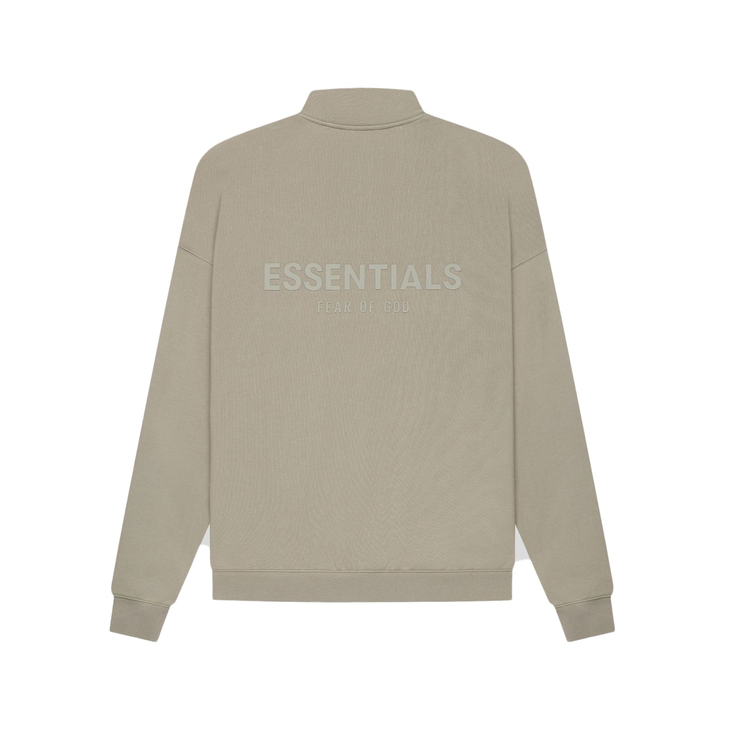 Fear of God Essentials Half Zip Sweater Moss/Goat SS21, Clothing- re:store-melbourne-Fear of God Essentials