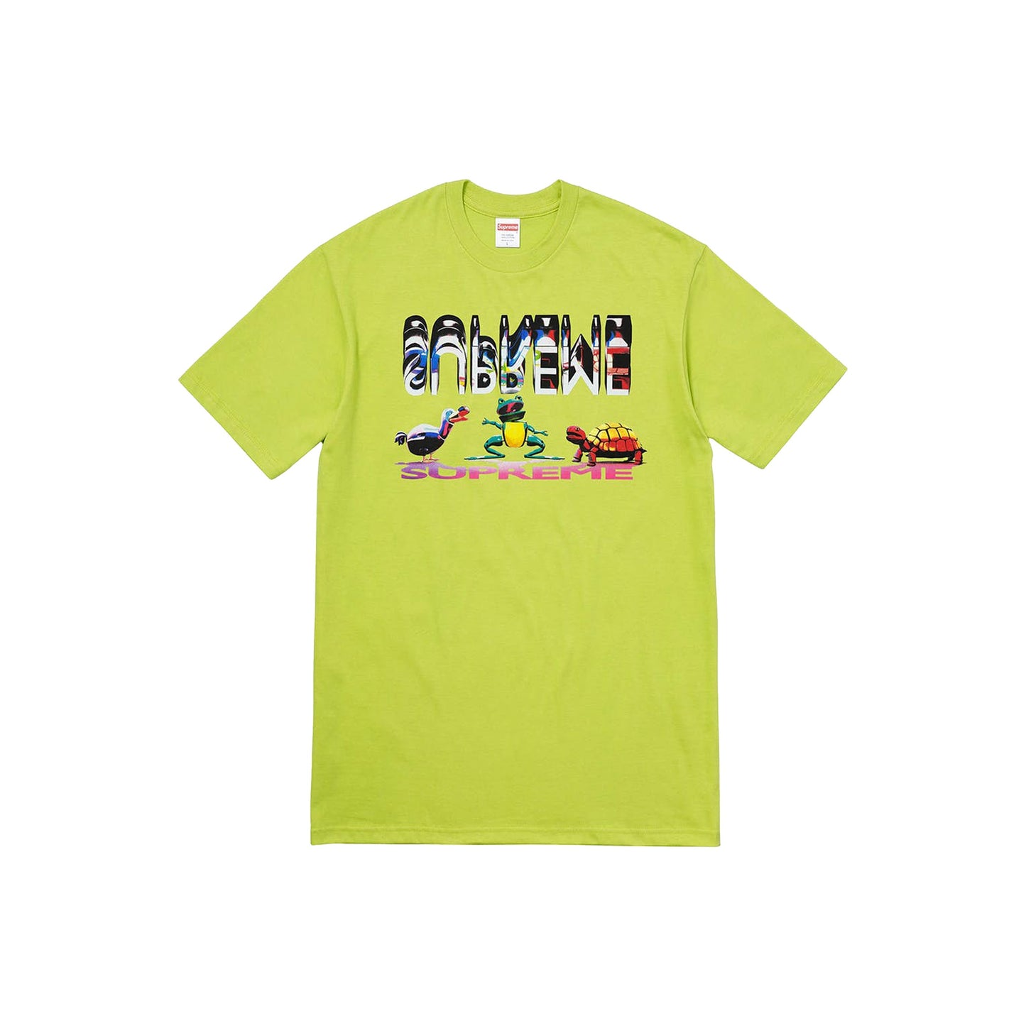 Supreme Animals Tee -Lime Green, Clothing- dollarflexclub