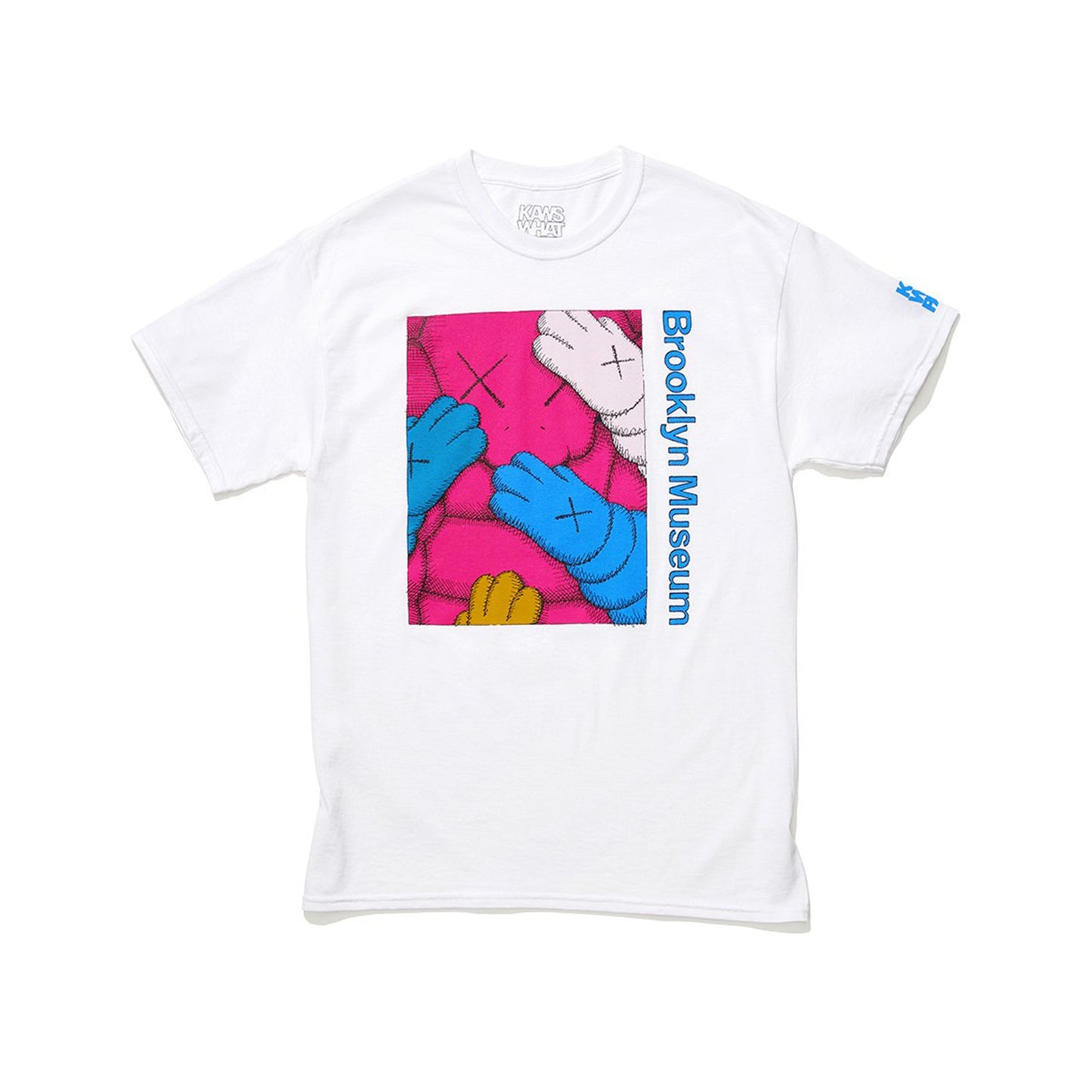 KAWS Brooklyn Museum URGE T-shirt White/Magenta, Clothing- re:store-melbourne-Kaws