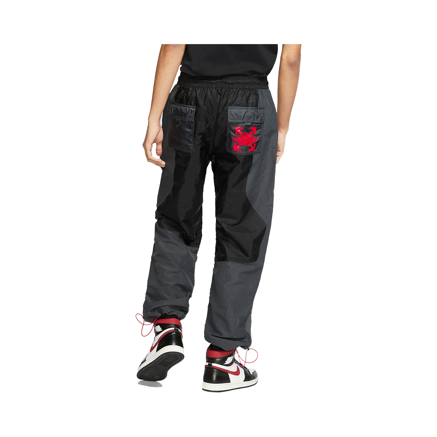 OFF-WHITE x Jordan Woven Pant Black, Clothing- dollarflexclub