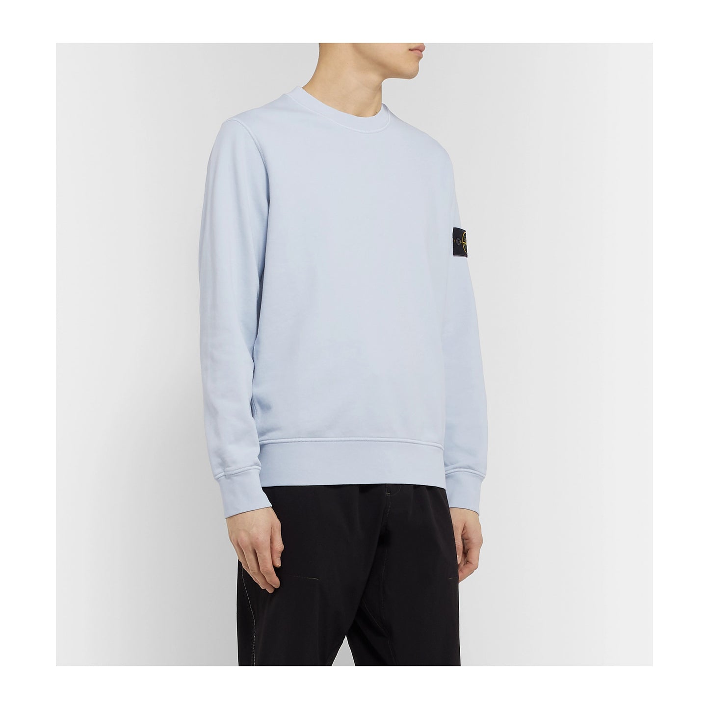 Stone Island Crewneck Sweatshirt-Baby Blue, Clothing- re:store-melbourne-Stone Island