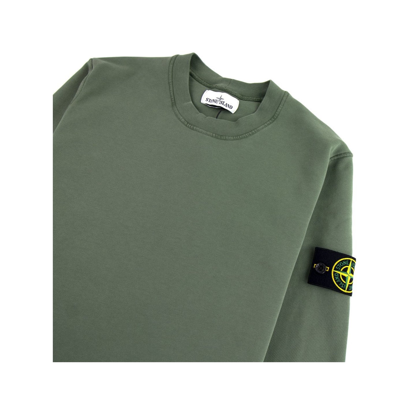 Stone Island Crewneck Sweatshirt - Olive, Clothing- re:store-melbourne-Stone Island