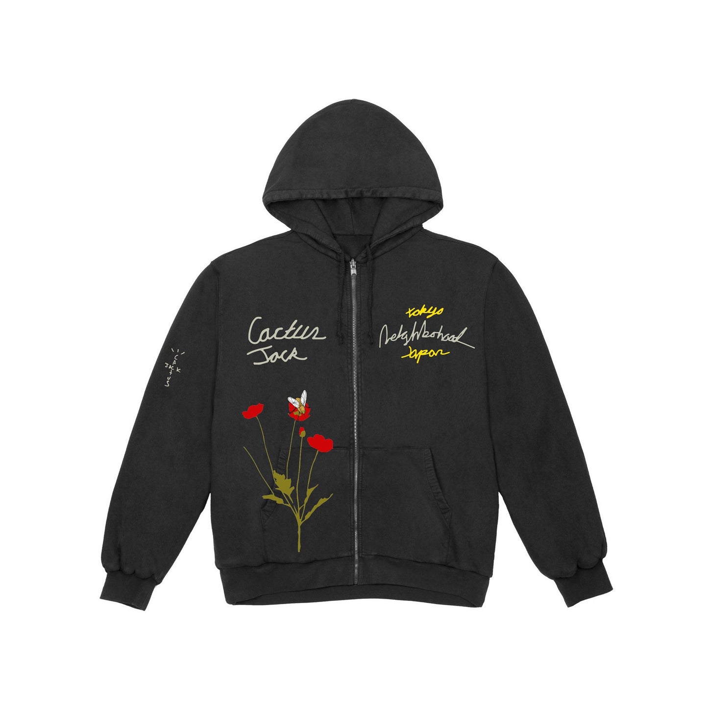 Travis Scott Cactus Jack x Neighborhood Carousel Zip Up Hoodie Black, Clothing- re:store-melbourne-Nike x Travis Scott