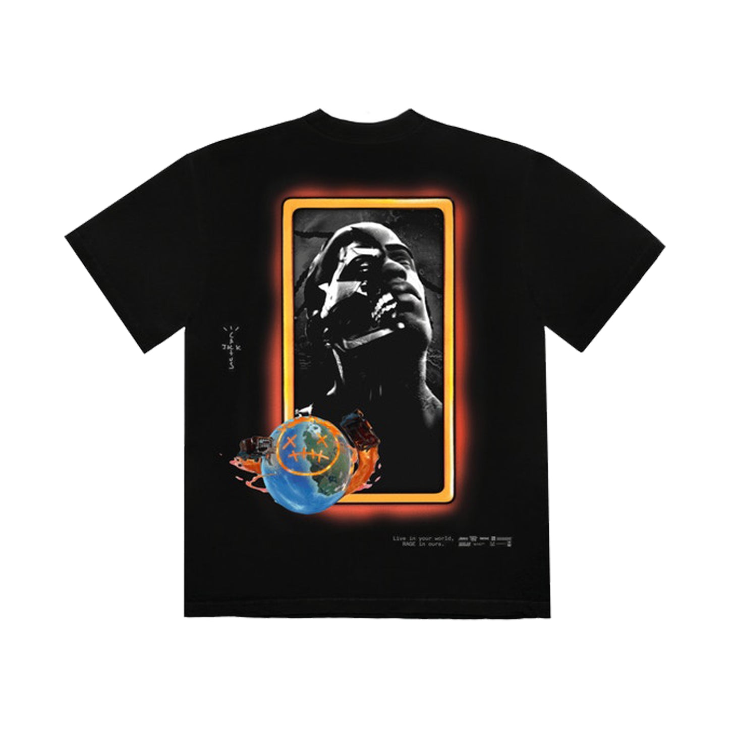 Travis Scott Astro Portrait T-Shirt Black, Clothing- re:store-melbourne-Travis Scott