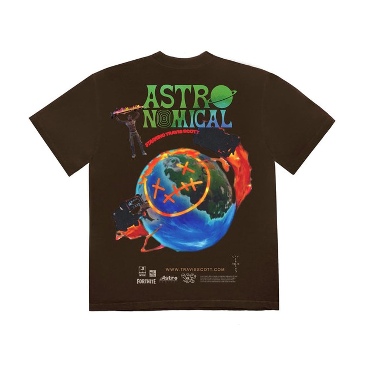 Travis Scott The Scotts Sicko Event T-Shirt Brown, Clothing- re:store-melbourne-Travis Scott