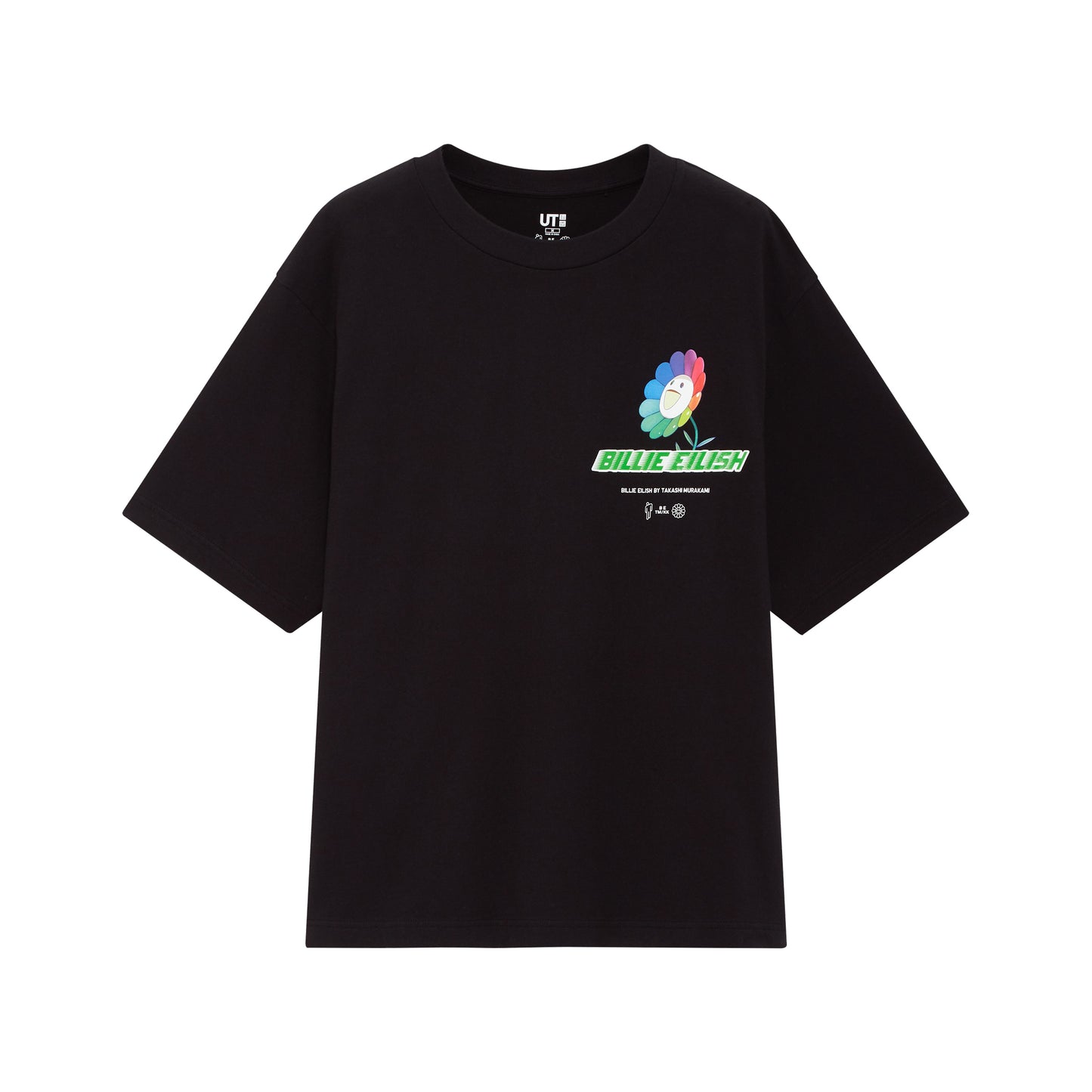 Billie Eilish x Uniqlo Small Logo Tee Black Women, Clothing- re:store-melbourne-Billie Eillish x Uniqlo