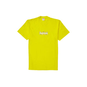 Supreme Bandana Box Logo Tee -Yellow, Clothing- dollarflexclub