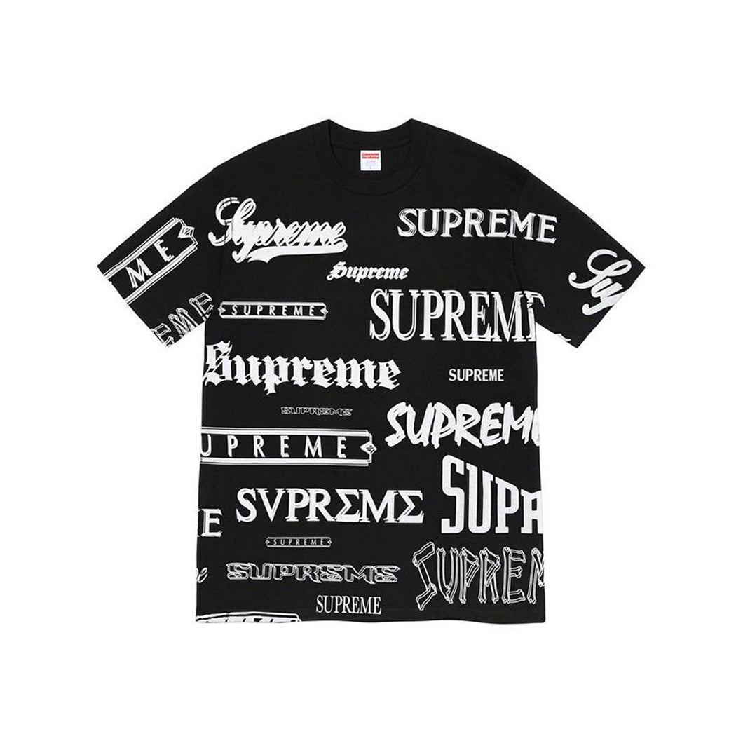 Supreme Multi Logo Tee Black, Clothing- re:store-melbourne-Supreme