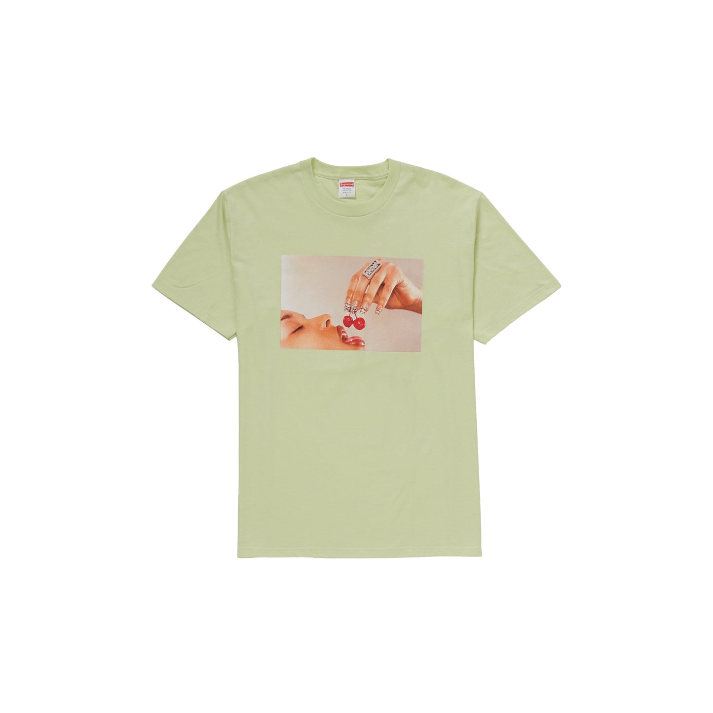 Supreme Cherries Tee Pale Mint, Clothing- dollarflexclub