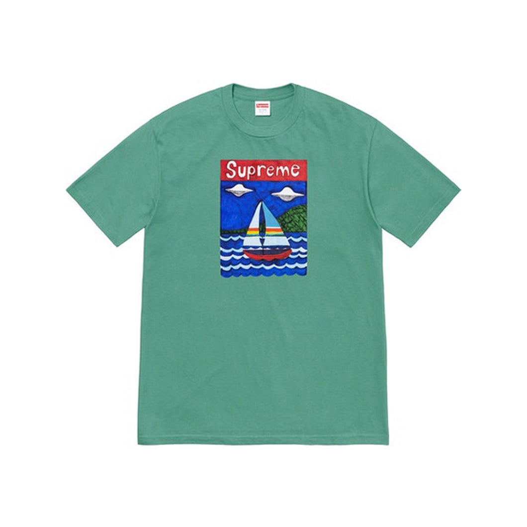 Supreme Sailboat Tee Dusty Teal, Clothing- re:store-melbourne-Supreme
