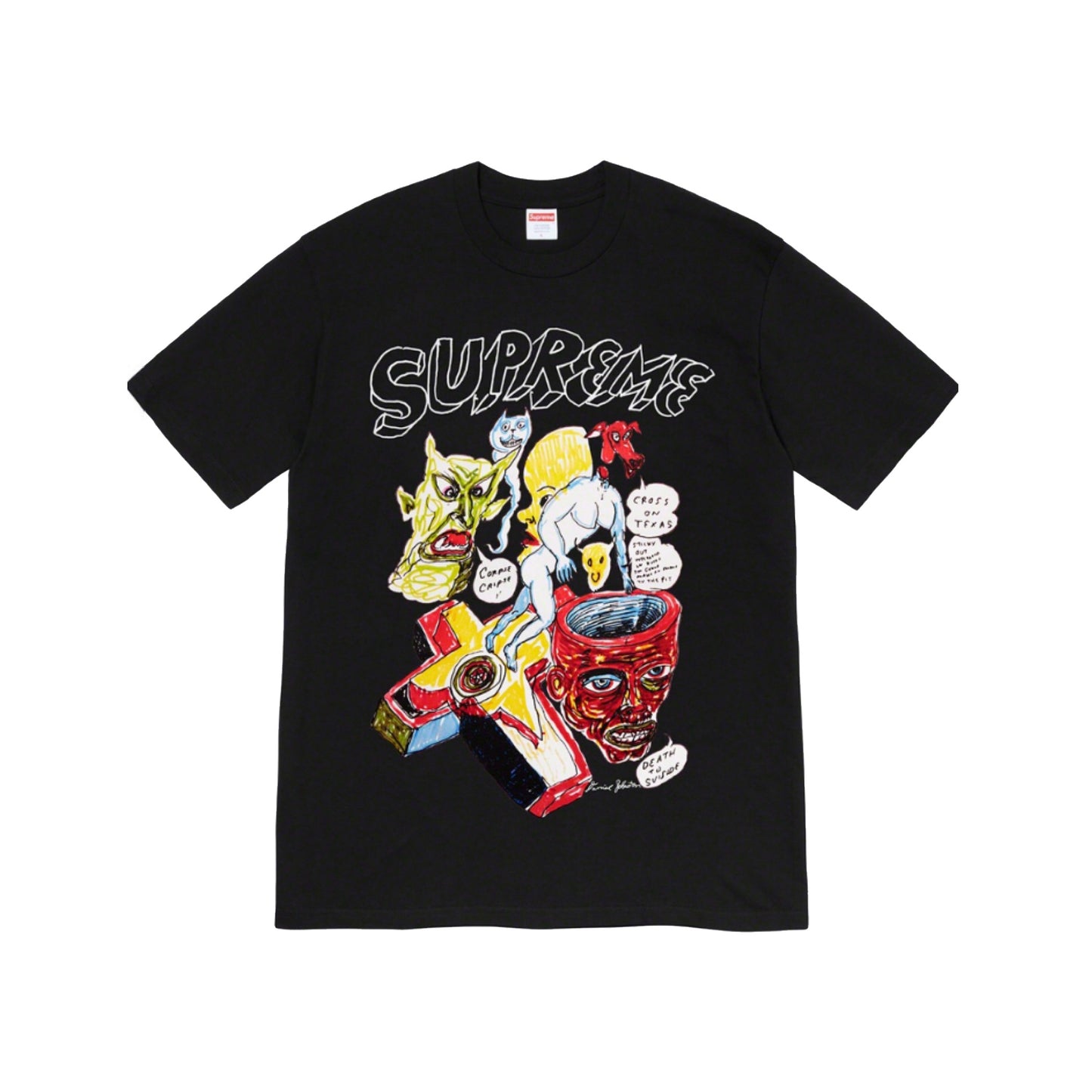 Supreme Daniel Johnston Tee Black, Clothing- re:store-melbourne-Supreme