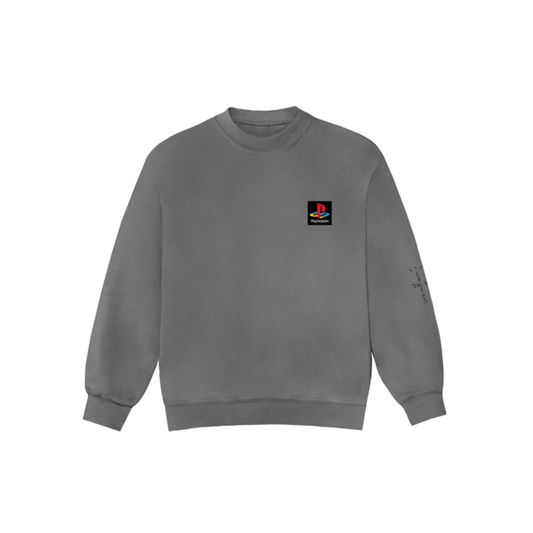 Travis Scott PS Classic Crewneck Washed Grey, Clothing- re:store-melbourne-Travis Scott