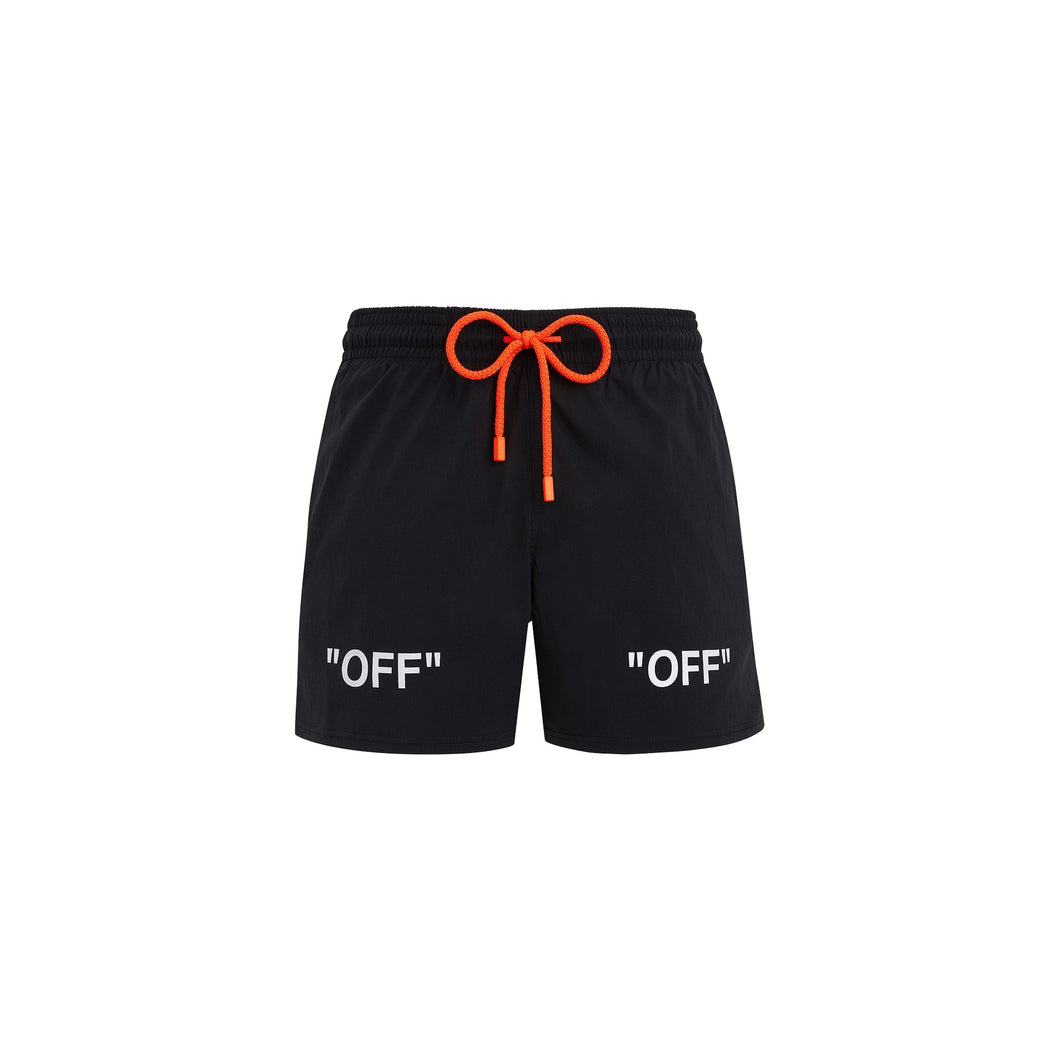 Off-White x Villebrequin Shorts Black, Clothing- dollarflexclub