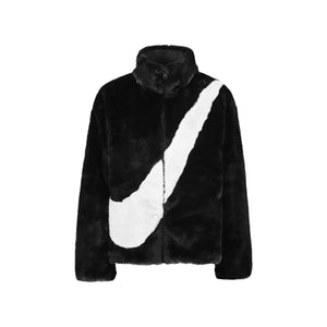 Nike Faux Fur Jacket - Black, Clothing- re:store-melbourne-Nike