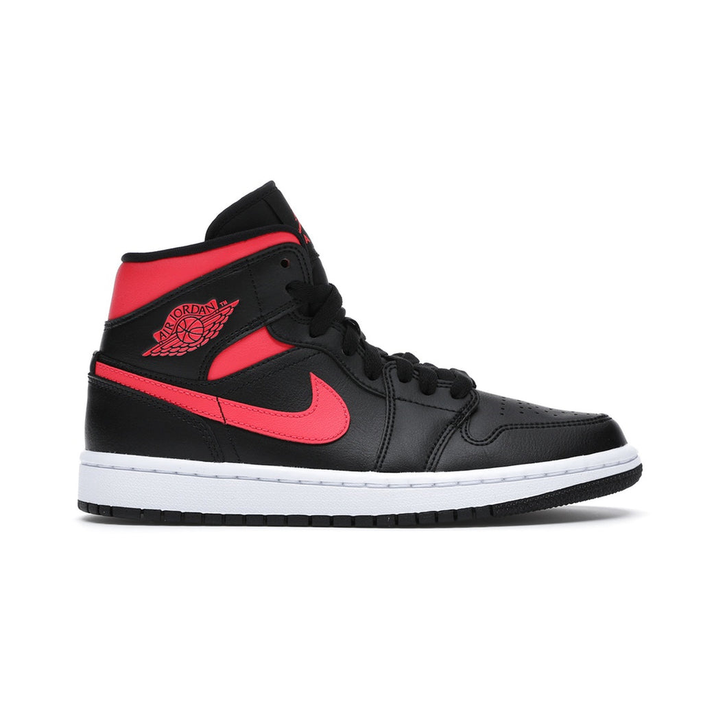 Jordan 1 Mid Black Siren Red (W), Shoe- re:store-melbourne-Nike Jordan