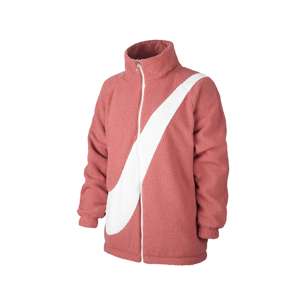 Nike Sherpa Reversible Swoosh Jacket Wmns - Pink, Clothing- re:store-melbourne-Nike