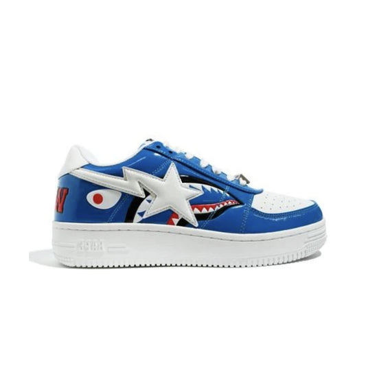 A Bathing Ape Bapesta Low Color Block Shark Blue, Shoe- re:store-melbourne-Bape