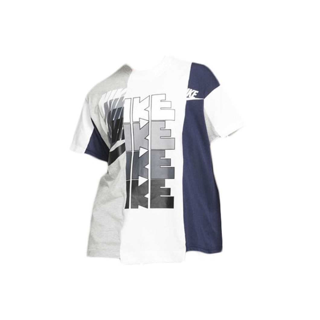 Nike x Sacai Tee -Grey/White, Clothing- dollarflexclub
