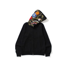 Load image into Gallery viewer, BAPE Shark Full Zip Hoodie Camo Black, Clothing- re:store-melbourne-Bape
