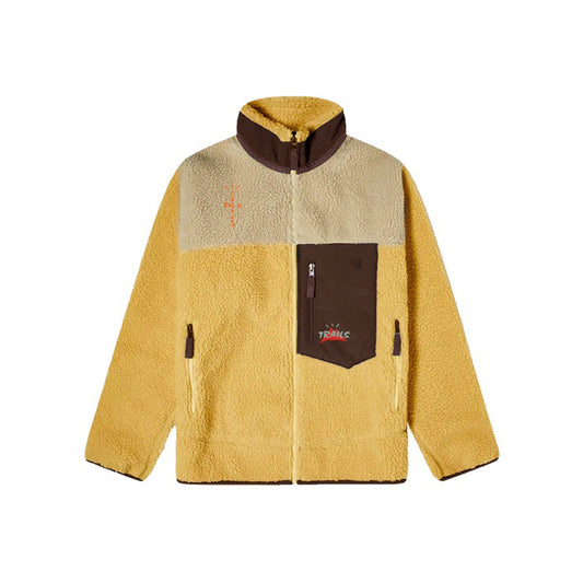 Travis Scott Cactus Trails Tri-Color Full-Zip Sherpa Jacket Gold/Natural/Brown, Clothing- re:store-melbourne-Travis Scott