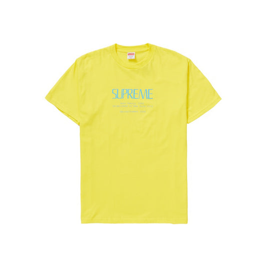 Supreme Anno Domini Tee Yellow, Clothing- re:store-melbourne-Supreme