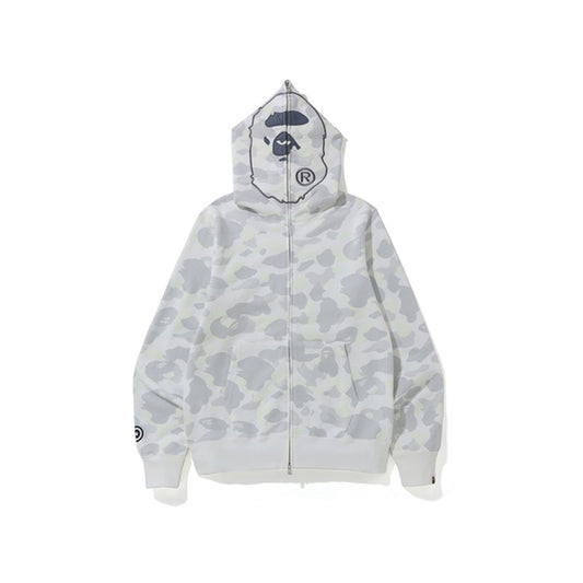 BAPE City Camo 2nd Ape Full Zip Hoodie White, Clothing- re:store-melbourne-Bape