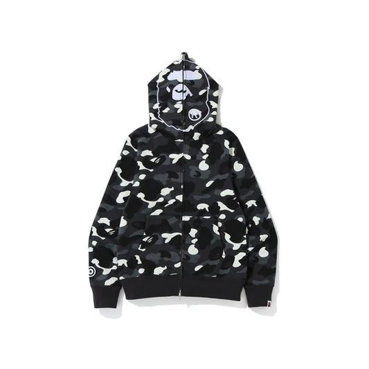 BAPE City Camo 2nd Ape Full Zip Hoodie Black, Clothing- re:store-melbourne-Bape