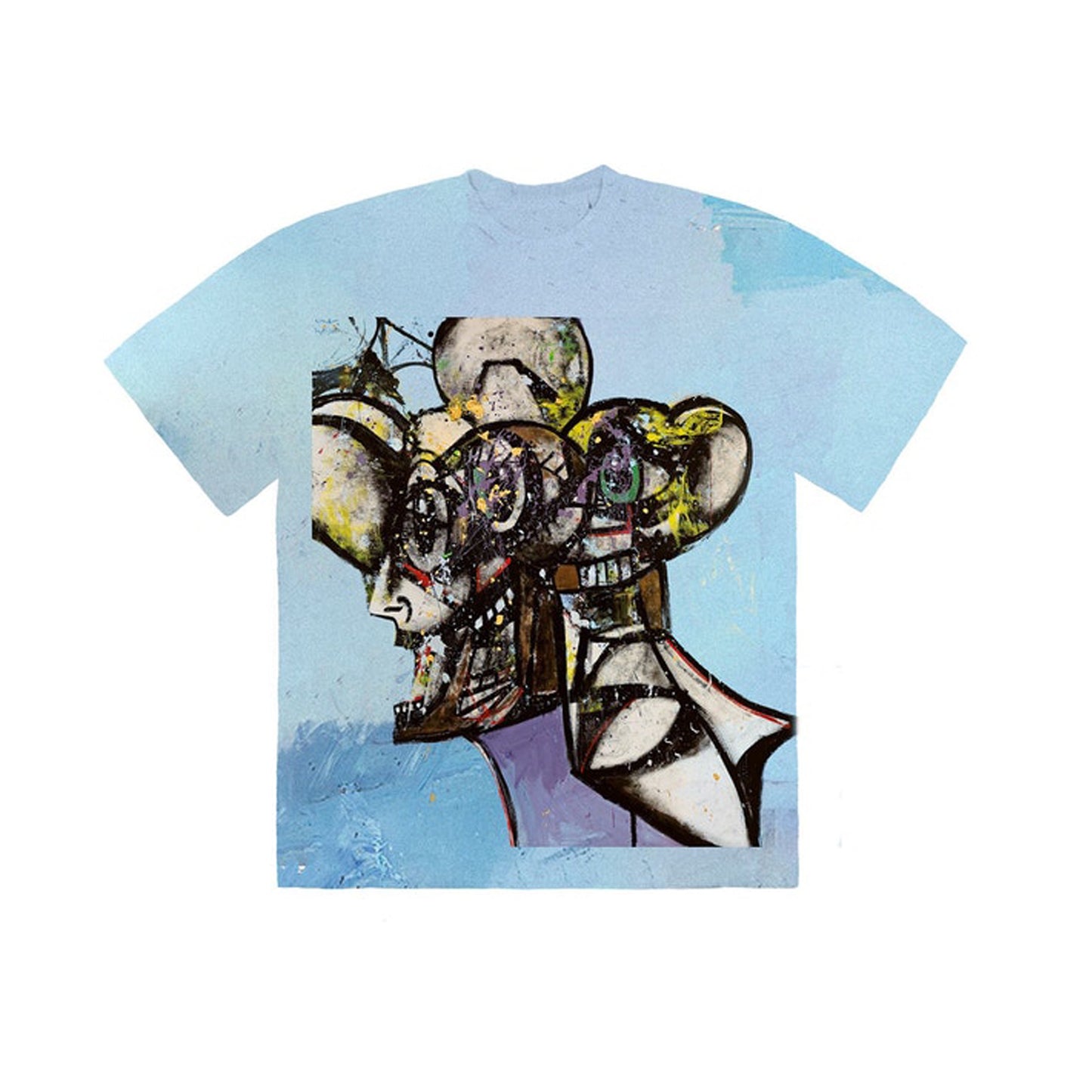 Travis Scott Portrait of Travis Tie Dye T-Shirt Multi, Clothing- re:store-melbourne-Travis Scott