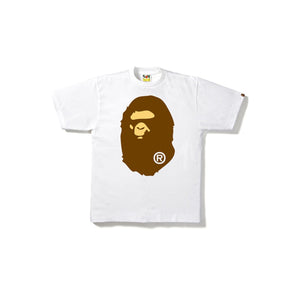 Bape Big Ape Head Tee-White, Clothing- dollarflexclub