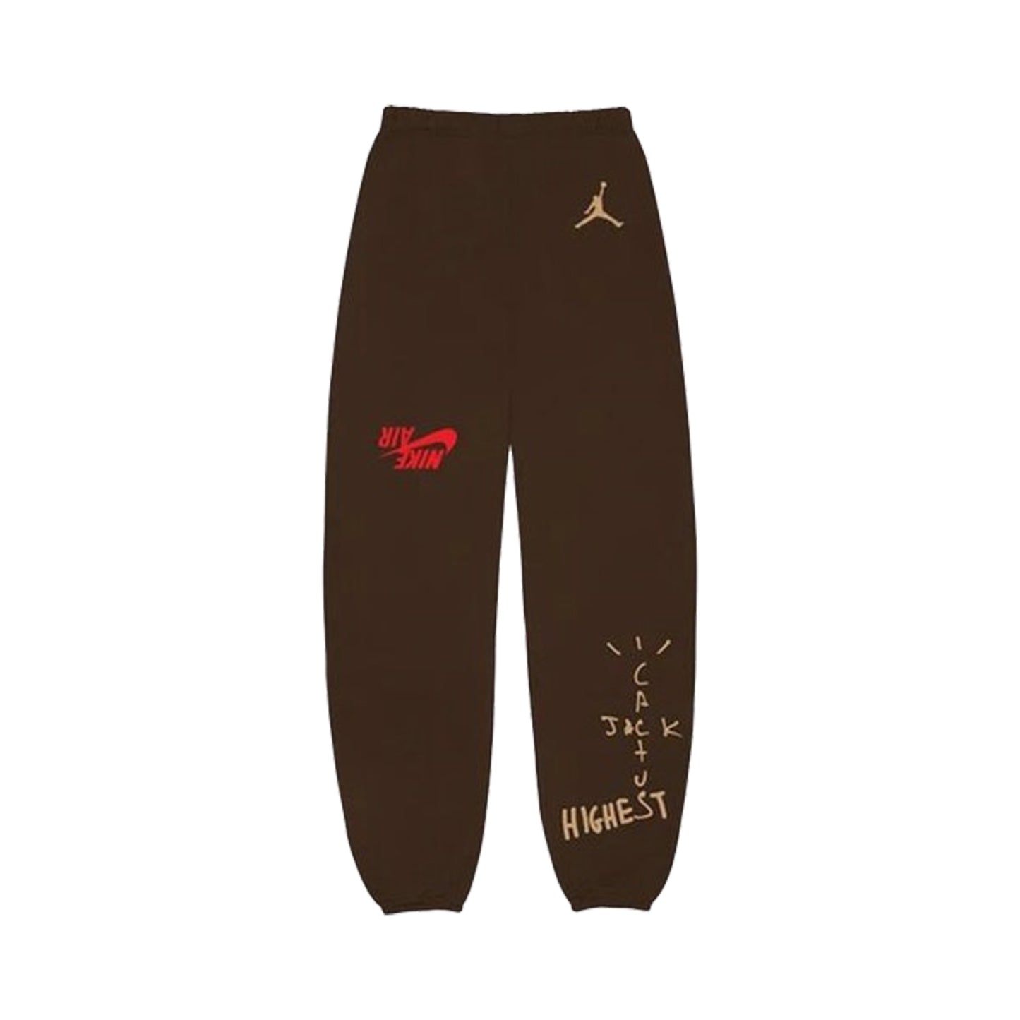 Travis Scott x Nike Jordan Cactus Jack Highest Sweatpant -Brown, Clothing- dollarflexclub