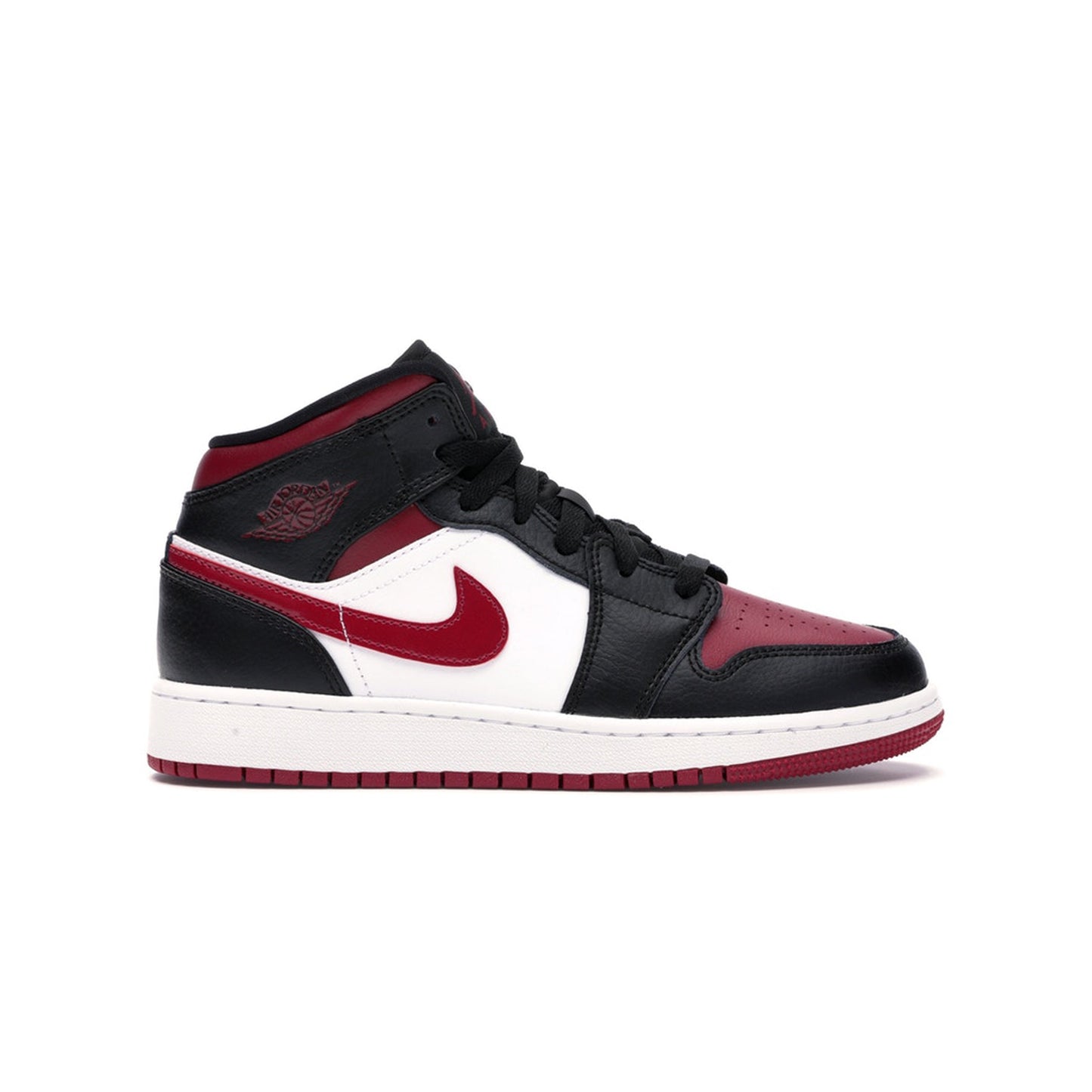 Jordan 1 Mid Bred Toe (GS), Shoe- dollarflexclub