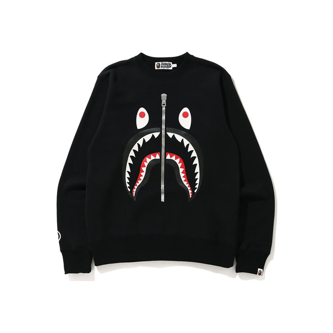 BAPE Shark Crewneck Black, Clothing- re:store-melbourne-Bape