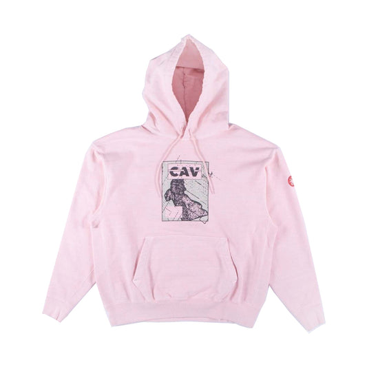 Cav Empt Panel Heavy Hoodie-Pink, Clothing- dollarflexclub