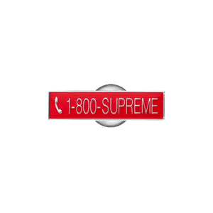 1-800- SUPREME Pin-Red, Accessories- dollarflexclub
