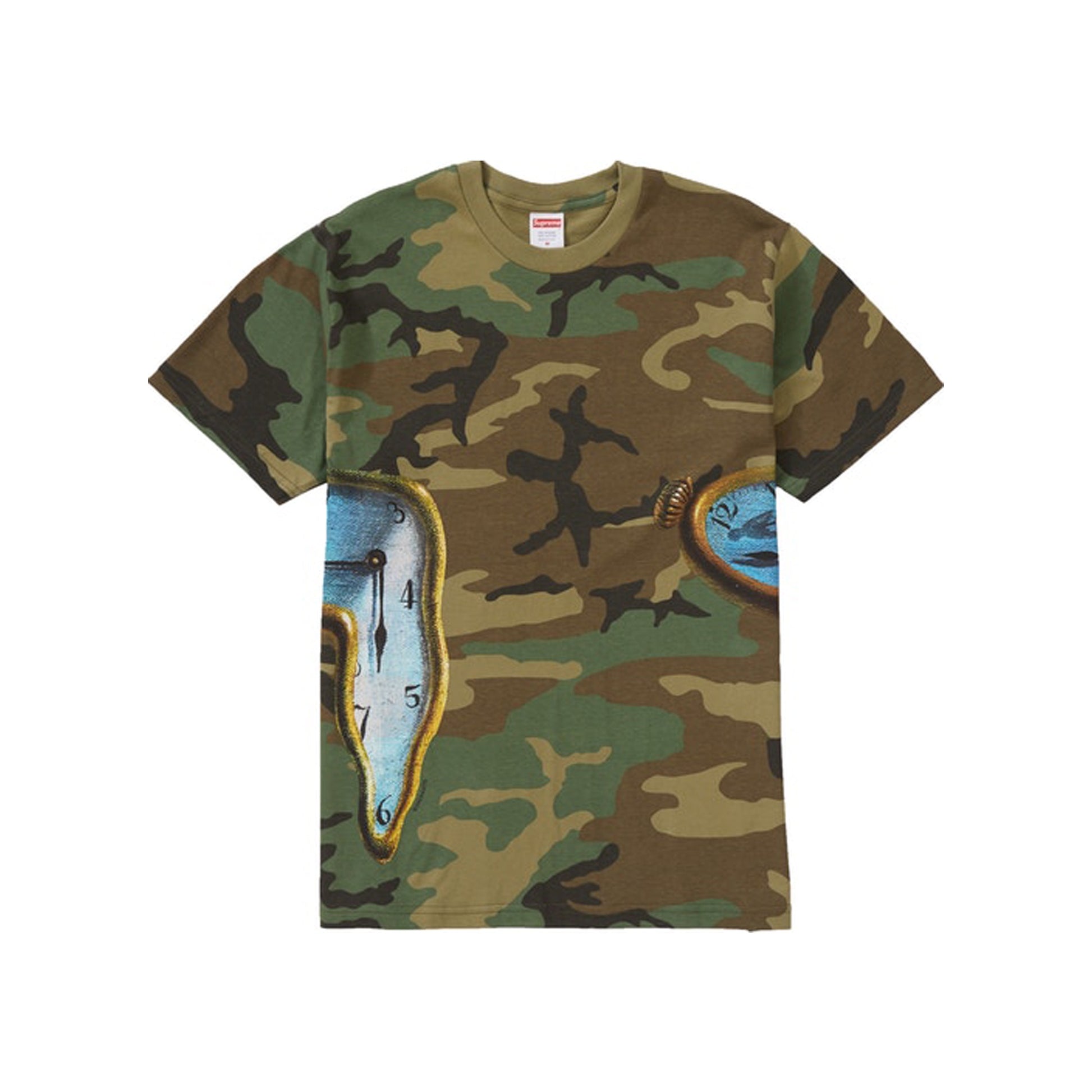 Supreme The Persistence of Memory Tee - Camo, Clothing- dollarflexclub