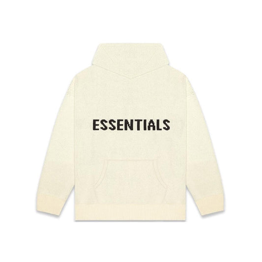 Fear of God Essentials Knit Hoodie Cream, Clothing- re:store-melbourne-Fear of God Essentials